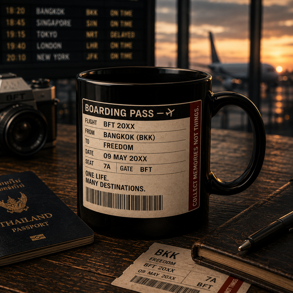 Travel Boarding Passport Mug